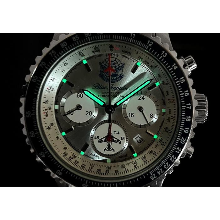 ブルーインパルス パイロット クロノグラフ 腕時計 日本製 メンズ ウォッチ Made in JAPAN 人気 航空自衛隊 限定モデル 公式エンブレム製品 Blue Impulse |  | 18