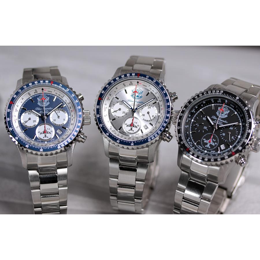 ブルーインパルス パイロット クロノグラフ 腕時計 日本製 メンズ ウォッチ Made in JAPAN 人気 航空自衛隊 限定モデル 公式エンブレム製品 Blue Impulse |  | 23