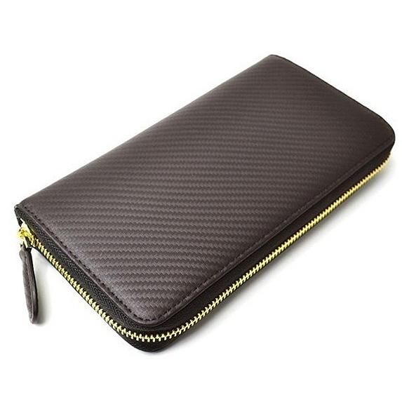ビームス スクエア BEAMZ SQUARE 財布 メンズ カーボンレザー ブラウン 長財布 BS-35907 |  | 04