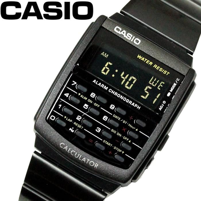 カシオ CASIO CALCULATOR カリキュレーター 計算機付 電卓 メンズ ユニセックス ブラック CA-506B-1A :ca