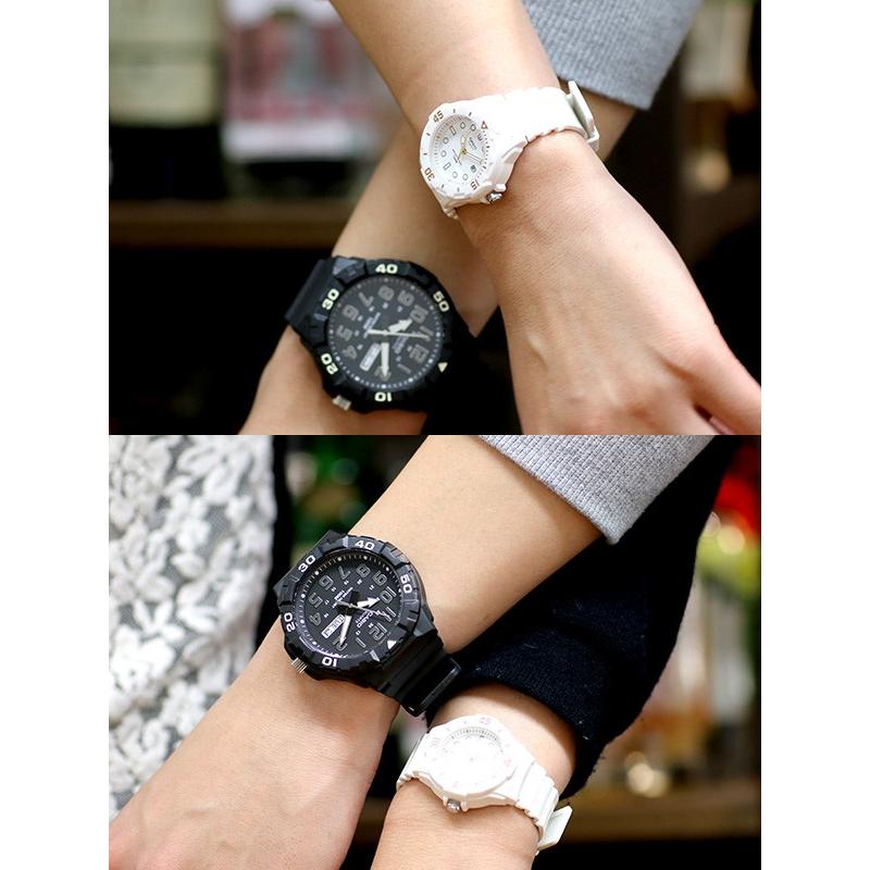【ペアウォッチ】 カシオ CASIO クオーツ チープカシオ ラバー　カジュアル 腕時計 MRW-210H-1A LRW200H-7E2 | CASIO | 01