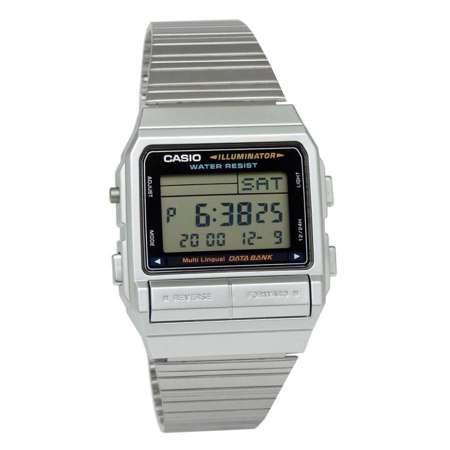 CASIO（カシオ） メンズ 腕時計 データバンク 防水 DB-380-1D シルバー
