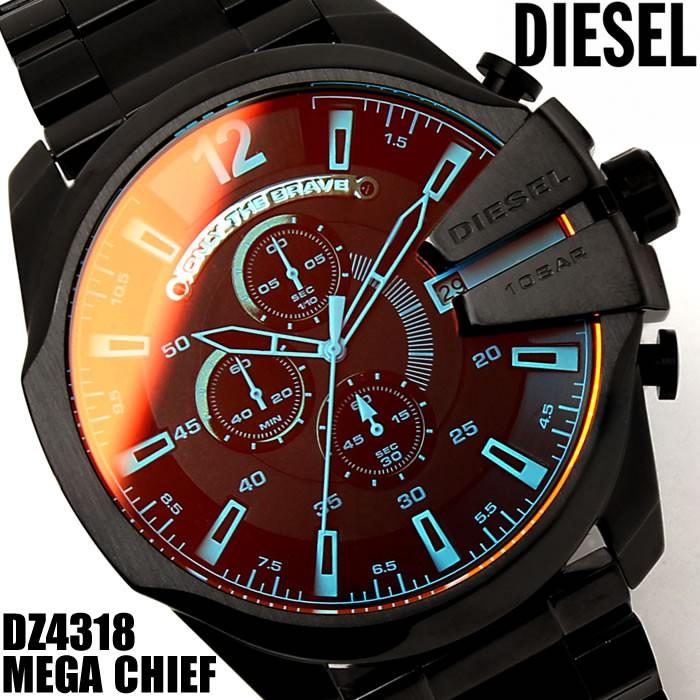 99％以上節約 ディーゼル DIESEL クロノグラフ腕時計 DZ4318 メガチーフ kids-nurie.com