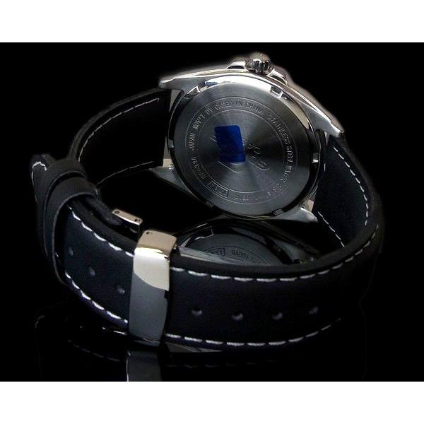 EDIFICE（CASIO） カシオ エディフィス メンズ 腕時計 革ベルト 
