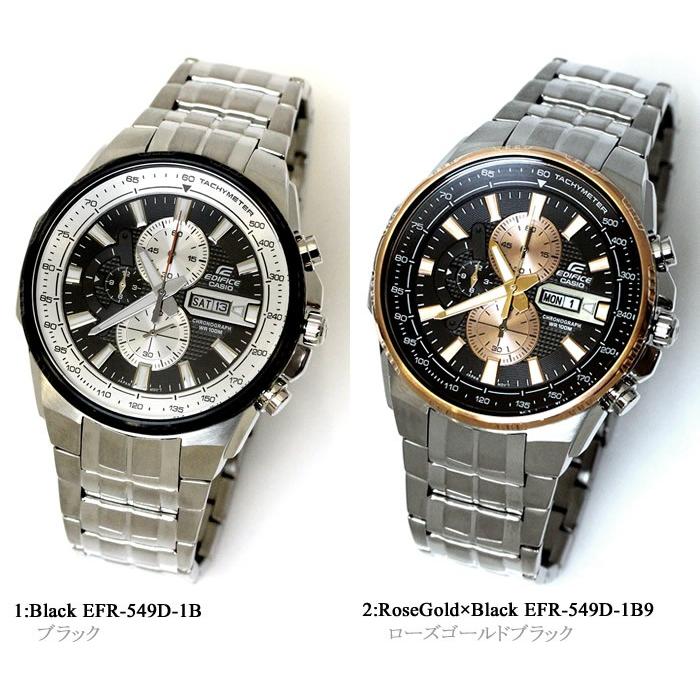 CASIO EDIFICE カシオ エディフィス クオーツ 腕時計 メンズ クロノグラフ 10気圧防水 EFR-549D EFR-549D-1B EFR-549D-1B9｜hapian｜04