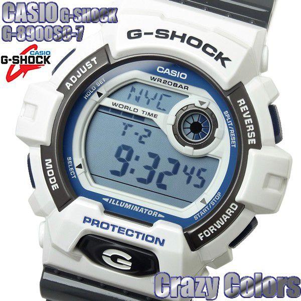 a*w様 【完動★極美品】G-SHOCK G-8900SC 反転液晶　ホワイト× G-SHOCK カシオ 腕時計 CASIO Gショック メンズ クレイジーカラーズ G