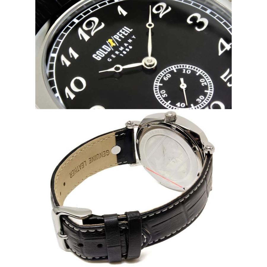 GOLD PFEIL 腕時計 メンズ メンズ腕時計 ゴールドファイル 革