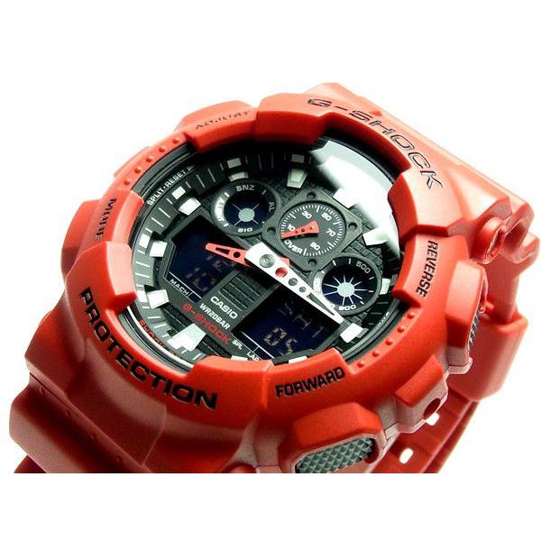 RED G-SHOCK GA-100B ジーショック CASIO クォーツ腕時計 GA-100CY-1AJF | CASIO