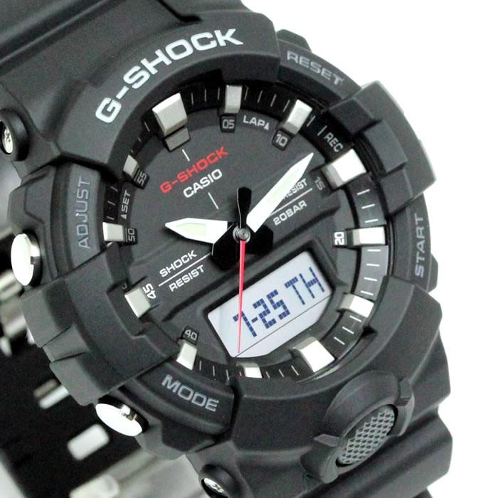 カシオ CASIO Gショック アナログ デジタル メンズ 腕時計 黒 ブラック ウレタン GA-800-1A 海外モデル :ga-800