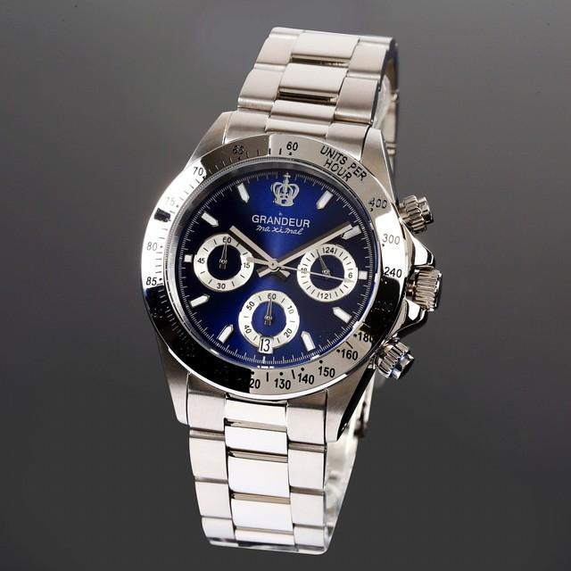 GRANDEUR クロノグラフ 自動巻き時計
