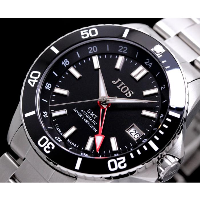 JIOS GMT DIVER’S 104 ダイバーズウォッチ 腕時計 GMT メンズ 自動巻き 自動巻き腕時計 日本製 ジオス GMTダイバーズ104 機械式 機械式腕時計 20気圧防水 |  | 12