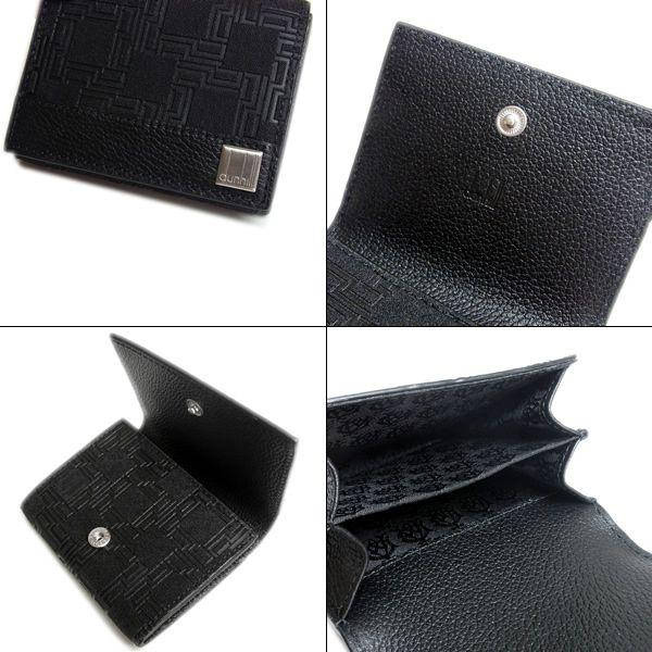ダンヒル D-eight コインケース 小物入れ ブラック レザー PVC dunhill ダンヒル コインケース 小銭入れ メンズ ブランド 財布