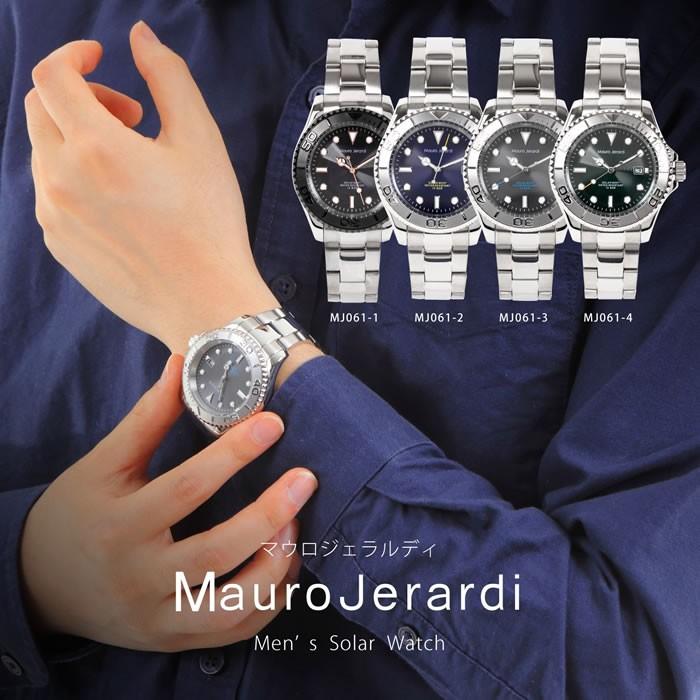 腕時計、アクセサリー メンズ腕時計 Mauro Jerardi マウロジェラルディ ソーラー メンズ 腕時計 アナログ 