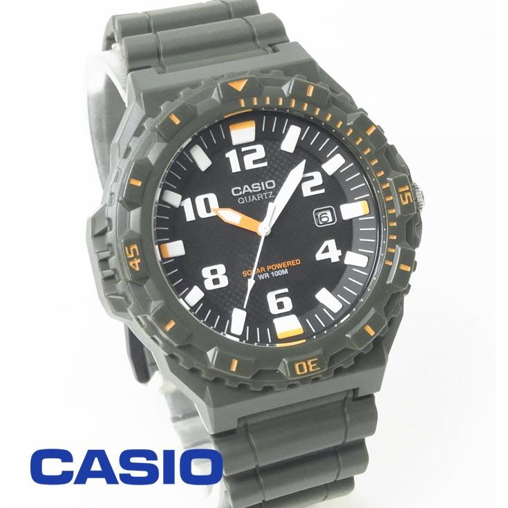 CASIO カシオ スポーツ アナログ メンズ MRW-S300H-3B 腕時計 時計 チープカシオ チプカシ プチプラ カーキ ブラック 黒｜hapian