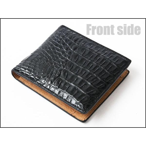GODANE ゴダン 本革 財布 ウォレット カイマン クロコダイル メンズ 二  