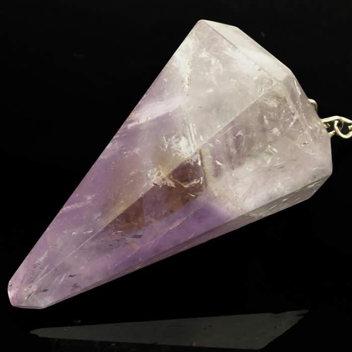 ペンデュラム 紫水晶 六角錐 ダウジング ヒーリング 天然石 パワーストーン |  | 01