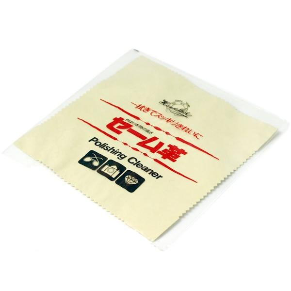 ゆうパケット メール便送料無料 腕時計 馬蹄印　セーム革 マルチクロス 15×15cm 腕時計拭き ケア 磨き 艶だし polishing cleaner |  | 02