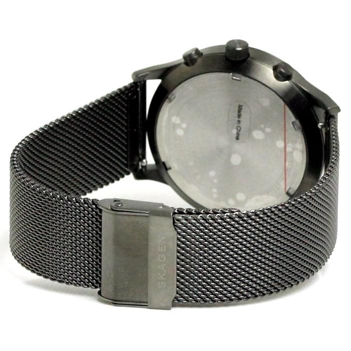 シルバー金具 スカーゲン SKAGEN 腕時計 メンズ ヨーン クロノグラフ