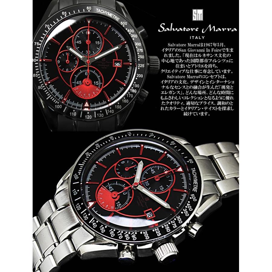 腕時計 メンズ ビジネス クロノグラフ 腕時計 サルバトーレマーラ｜hapian｜02
