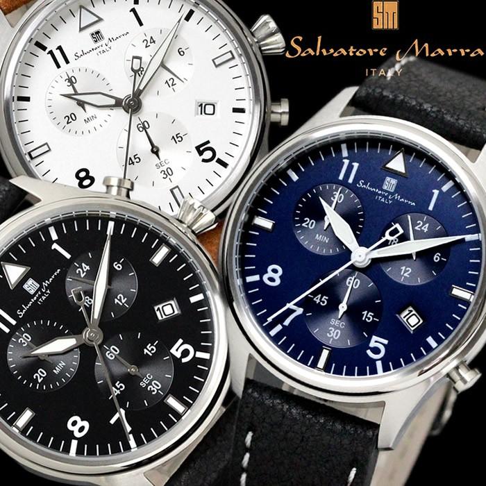 Salvatore Marra サルバトーレマーラ クロノグラフ 腕時計 クオーツ メンズ ウォッチ 時計 SM17113｜hapian