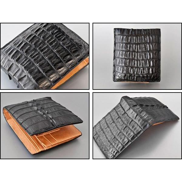 GODANE クロコ　カイマン　二つ折り財布　ブラック 楽天市場】財布 メンズ GODANE ゴダン 二つ折り 本革 ワニ革