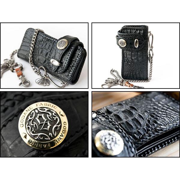 【日本未発売】 GODANE ゴダン 本革 クロコダイル カイマン メンズ 長財布 ブラック 黒 【3282699315】(16585円)