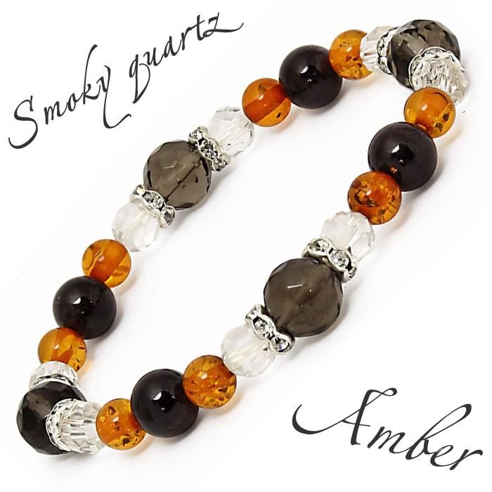 ブレスレット レディース 天然石 パワーストーン アンバー 琥珀 | 