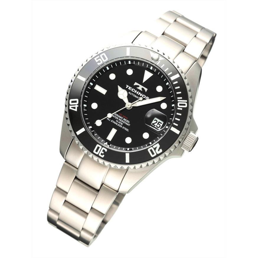 【メーカー保証付 正規品】テクノス誕生 120周年記念モデル！ TECHONOS テクノス 腕時計 メンズ 10気圧防水 自動巻腕時計 3針 カレンダー T4A82SB |  | 01