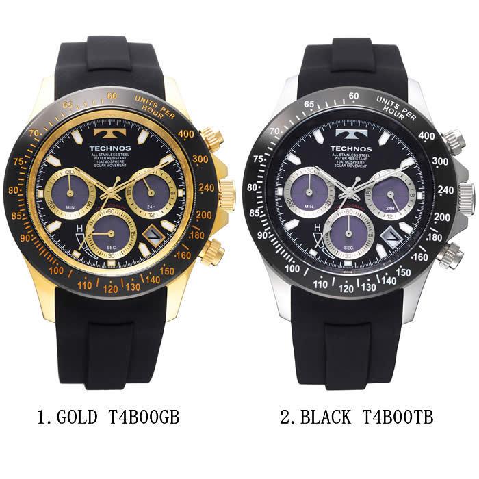 TECHNOS テクノス メンズ 腕時計 ソーラー クロノグラフ シリコン 10気圧防水 ウォッチ スイス T4B00 |  | 04