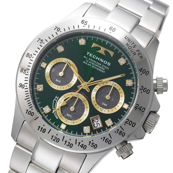 【国内正規品】TECHONOS テクノス メンズ腕時計 ソーラー クロノグラフ 10気圧防水 T4B34SM T4B34SR |  | 03