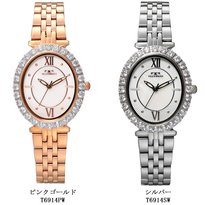 TECHNOS テクノス レディース 腕時計 パヴェダイヤル プリンセス