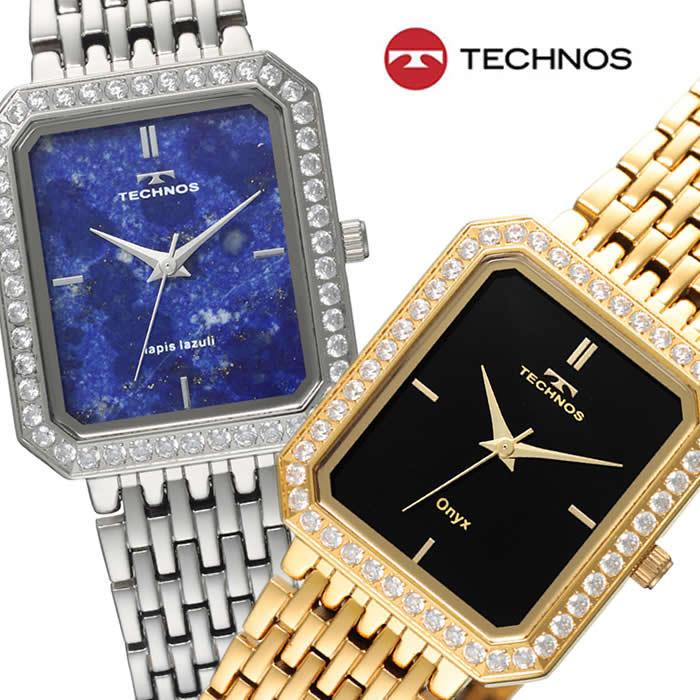 Technos テクノス メンズ 腕時計 クォーツ 腕時計 T9b08 スクエア オニキス ラピスラズリ 天然石 T9b08 Hapian 通販 Yahoo ショッピング