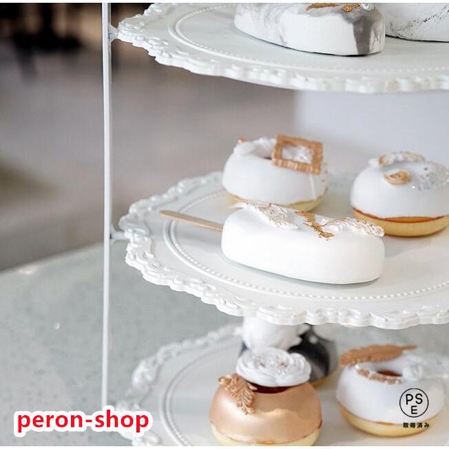 K2619【インテリア】3段 ディスプレイラック 飾り台 ケーキ台