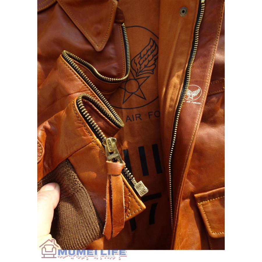 超人気☆復刻30's USAF TYPE A-2 フライトジャケット ブラック