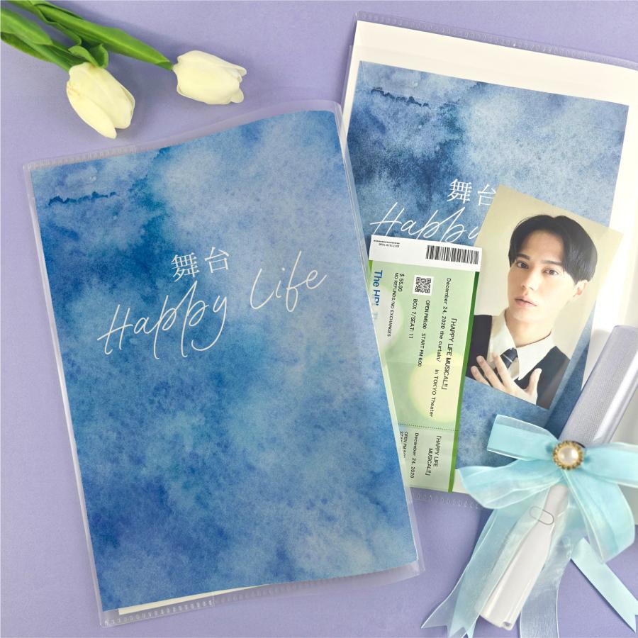 パンフレットカバー A4 5枚入 舞台パンフレットや写真集に マチ付き 右開き・左開き両対応 収納 保護コレサポ CVB15 | ブランド登録なし | 08