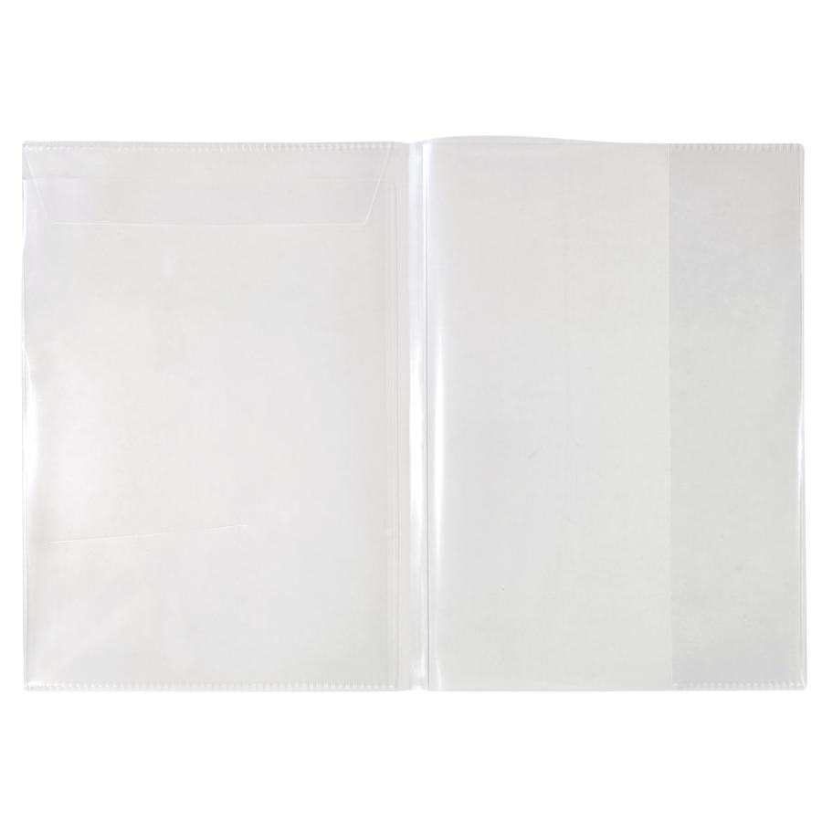 パンフレットカバー A4 5枚入 舞台パンフレットや写真集に マチ付き 右開き・左開き両対応 収納 保護コレサポ CVB15 | ブランド登録なし | 05