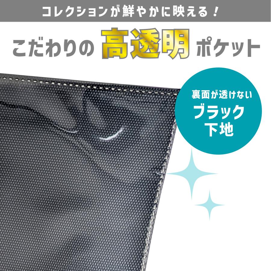 ハピラ 雑誌切抜きコレクションリフィール A4ワイド 30穴 12枚入 1面2ポケット 横入れ 両面ポケット 黒台紙 マガジンリフィール ブラック PF017 | ブランド登録なし | 02