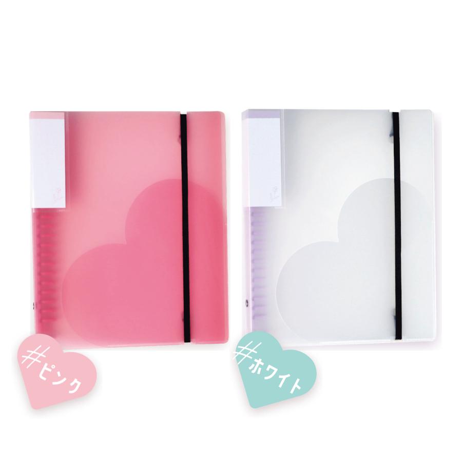 リアコレ ファイルセット  ホワイト ピンク 8種23点セット スターターキット 推し活アルバム ハピラ REAL01WH | ブランド登録なし | 07