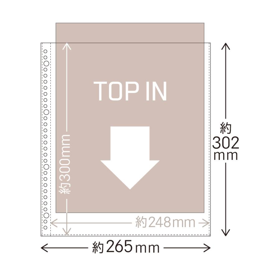 雑誌リフィール 60枚 (5枚入×12パック) リフィル A4ワイド対応 30穴