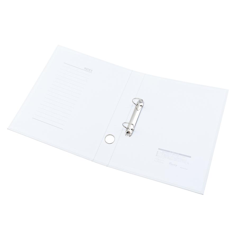 ハピラ Dリングバインダー A4 タテ 32冊 PP貼りDリングファイル  ブルー/ブラック/ホワイト/グレー | ブランド登録なし | 15