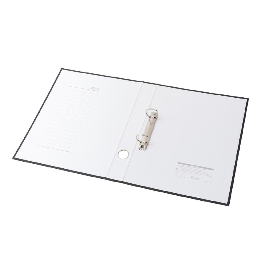 ハピラ Dリングバインダー A4 タテ 32冊 PP貼りDリングファイル  ブルー/ブラック/ホワイト/グレー | ブランド登録なし | 07