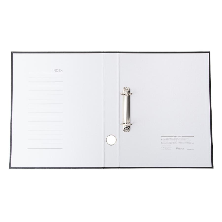 ハピラ Dリングバインダー A4 タテ 32冊 PP貼りDリングファイル  ブルー/ブラック/ホワイト/グレー | ブランド登録なし | 08