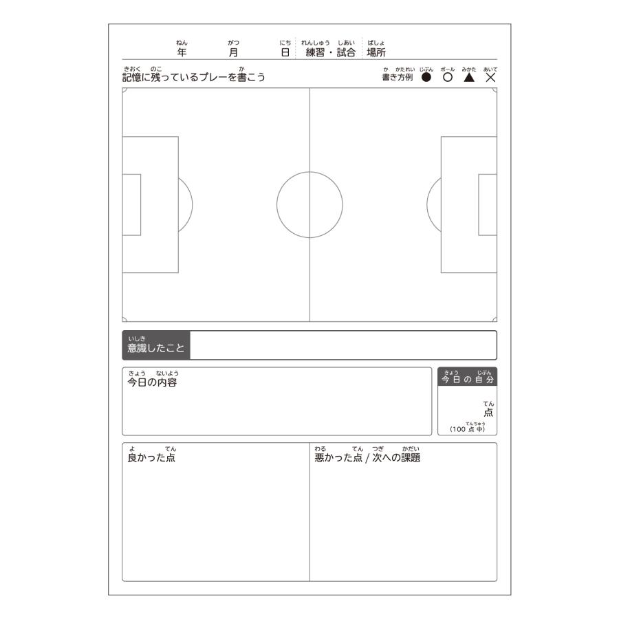 SPOLUS 耐水サッカーノート A5 24P 5冊 雨の日やグラウンドでも使える耐水紙使用 JFA公認指導者ライセンス所持者監修 ハピラ SPLS01 | ブランド登録なし | 05