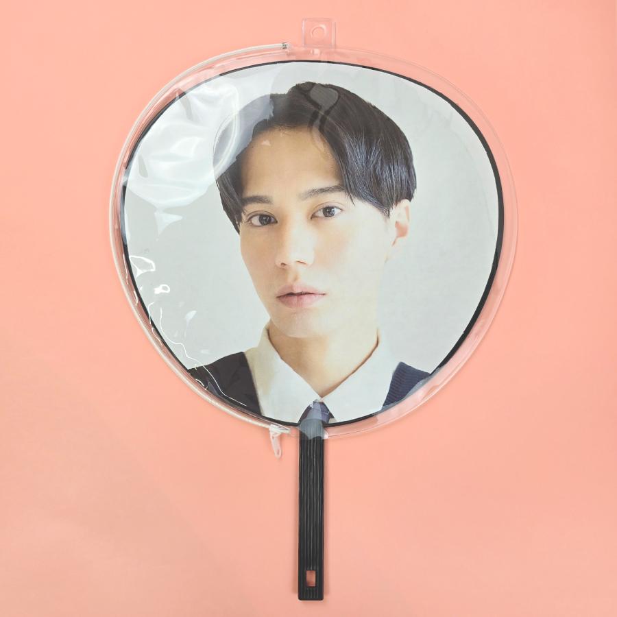 コレサポ うちわカバー 15枚(3枚入×5) ジャンボうちわ用 透明 サイド