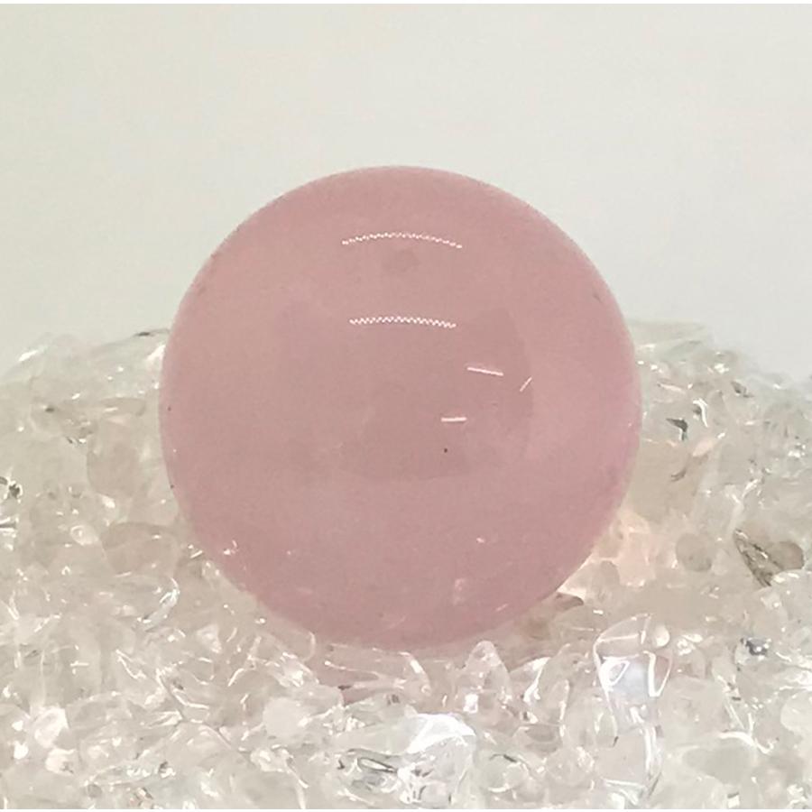 ローズクォーツ 丸玉 スフィア 台座付き Rose quartz ball 約38mm 送料無料 |  | 02