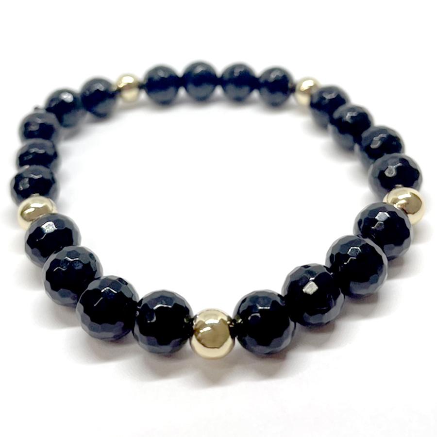 パワーストーン ブレスレット ブラックスピネル 天然石 魔除け