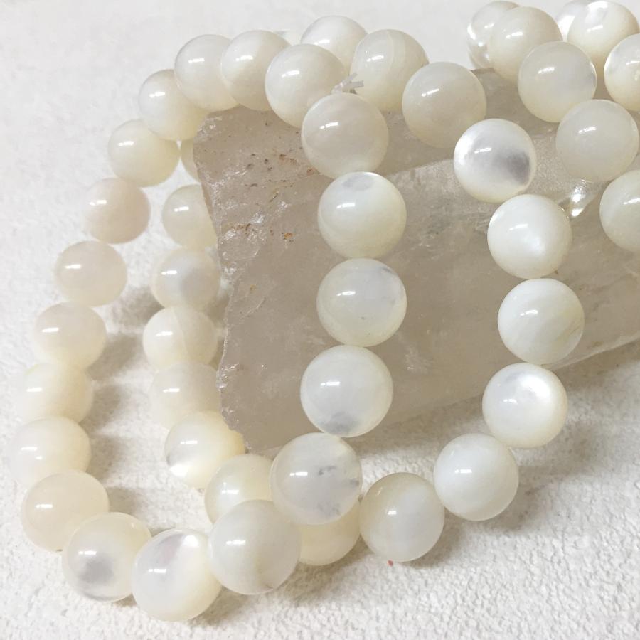 マザーオブパール パワーストーン ブレスレット 16cm 家庭運 かわいい おしゃれ |  | 03