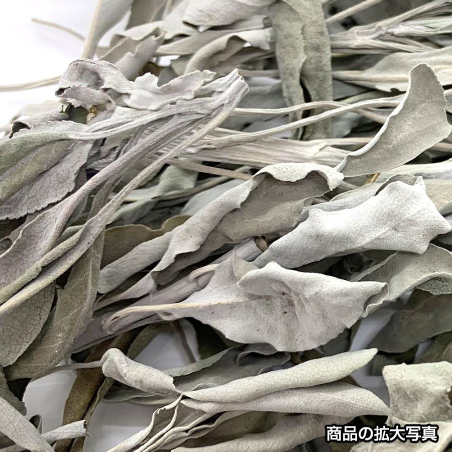 日本産 ホワイトセージ B級お買い得商品 葉・枝・クラスター等入り 30g 浄化用 消臭 クリックポスト パワーストーン 浄化 お香 |  | 09
