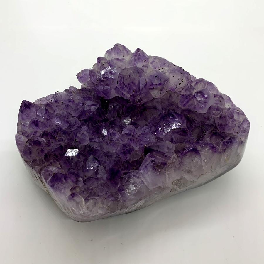 ブラジル産 アメジスト クラスター ドーム 天然石 原石 1点物 台座付き