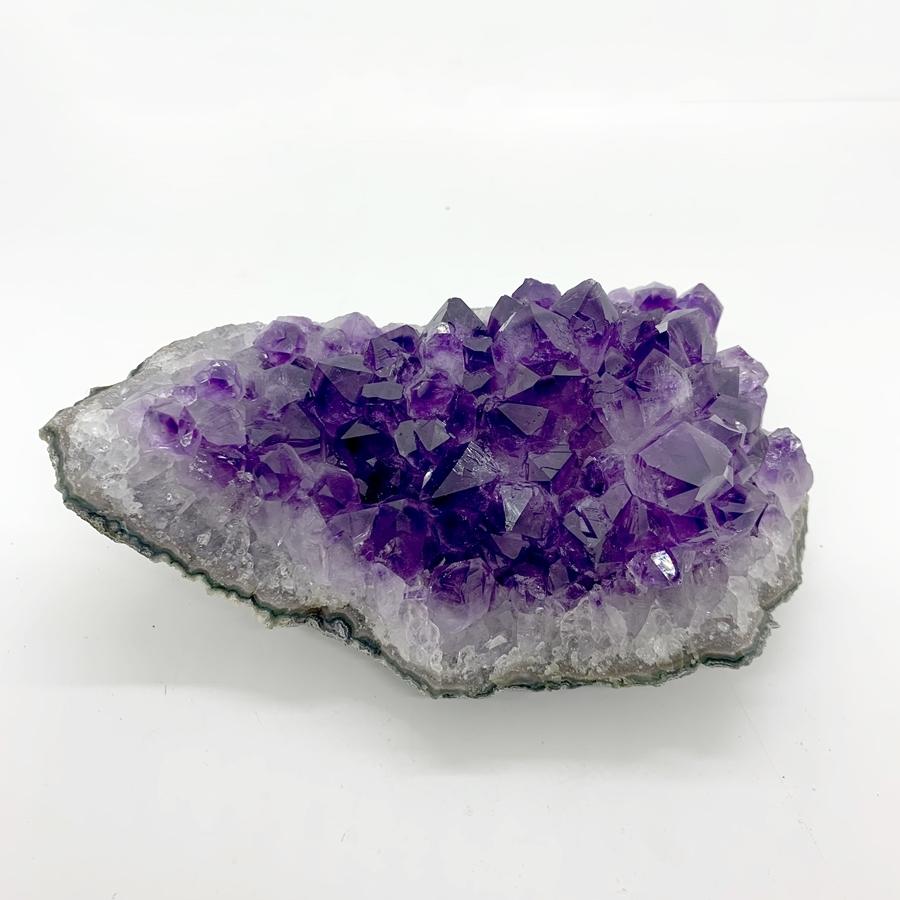 ブラジル産 アメジスト クラスター ドーム 天然石 原石 1点物 台座付き（1.15Kg）J |  | 17